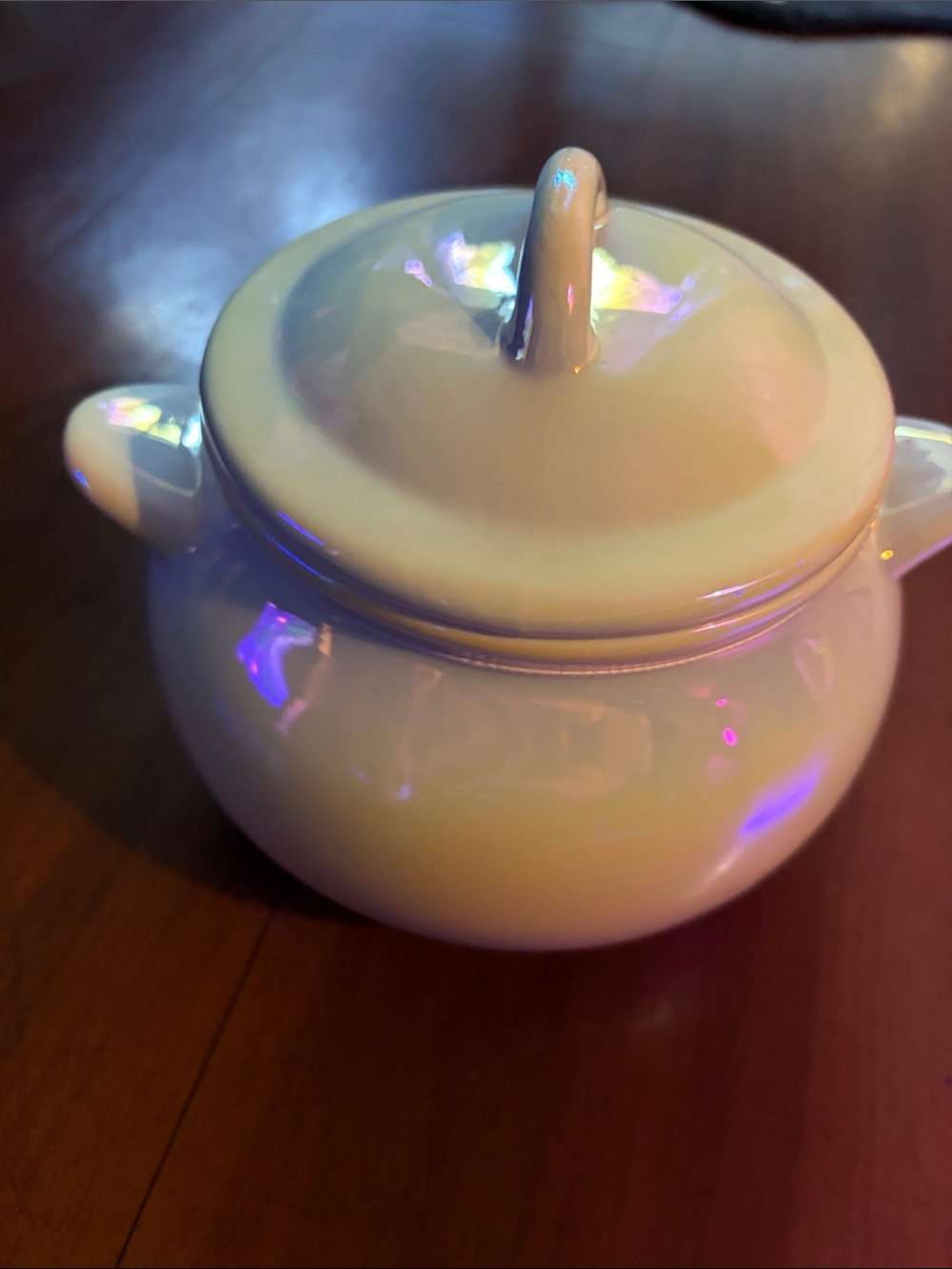 Ceramic Witches Cauldron Bowl - Opalescent Sheen